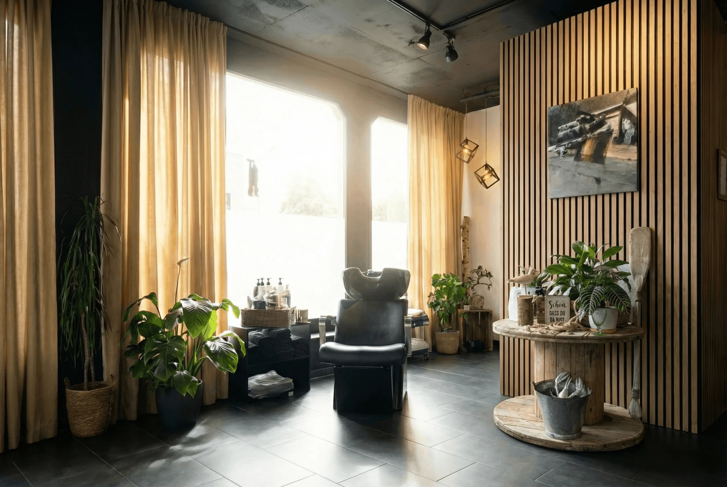 Coiffeur-Ecke im Studio