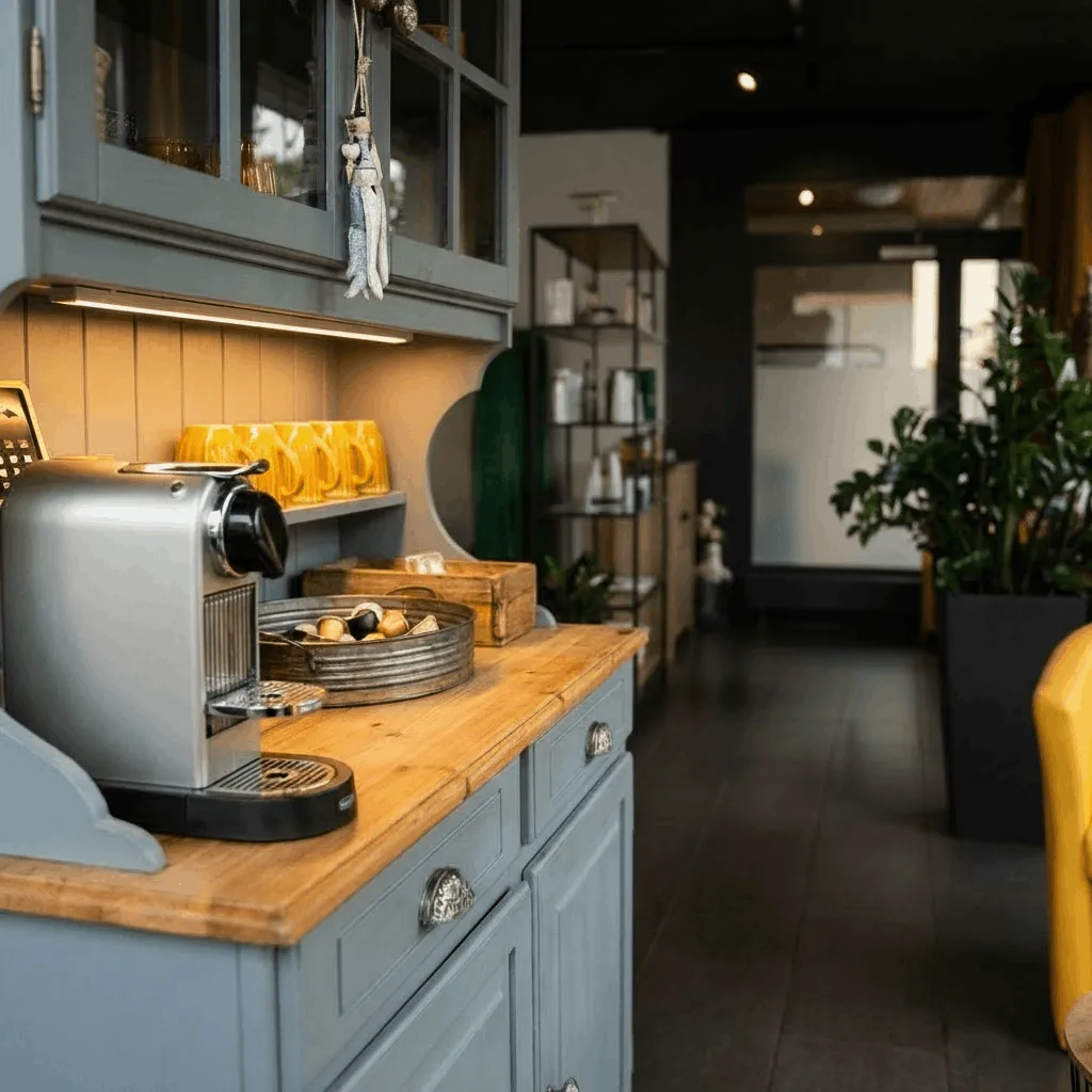 Kaffee-Ecke im Studio